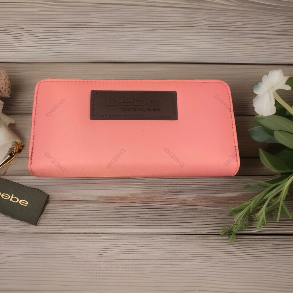 NWT BEBE Pink LA Long Wallet